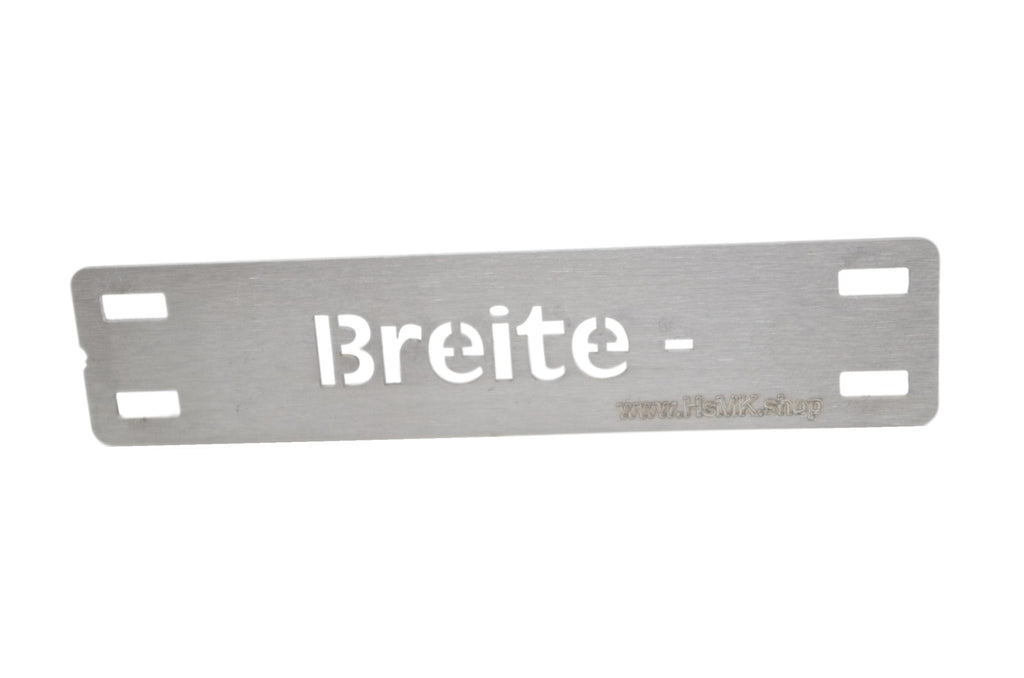 Breite -